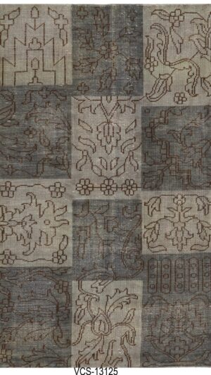 Zayden Patchwork Hand Knotted Woolen Soumak Carpets