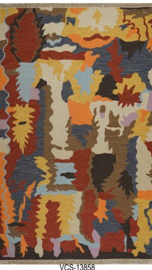 Vibrance Soumak Hand Knotted Woolen Soumak Carpets