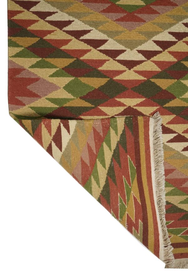 Viraang Geometric Hand Knotted Soumak Carpets