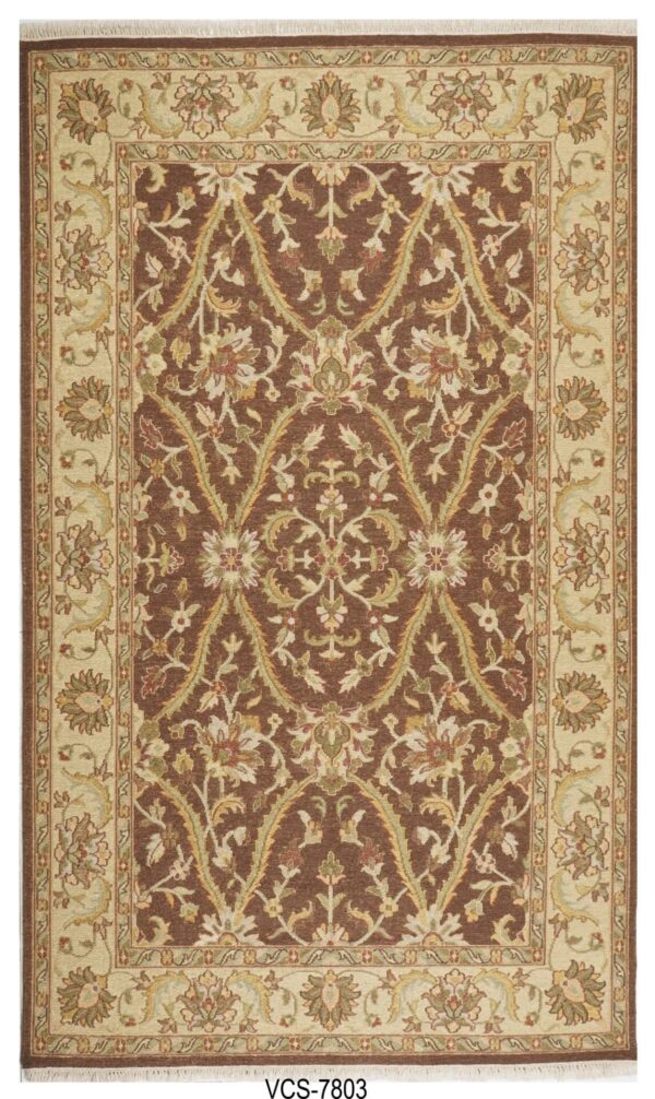 Rajwada Beige Hand Knotted Soumak Carpets