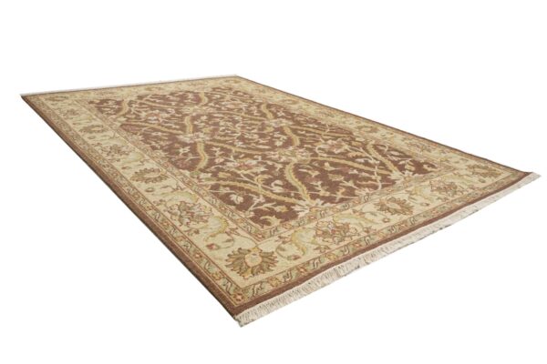 Rajwada Beige Hand Knotted Soumak Carpets