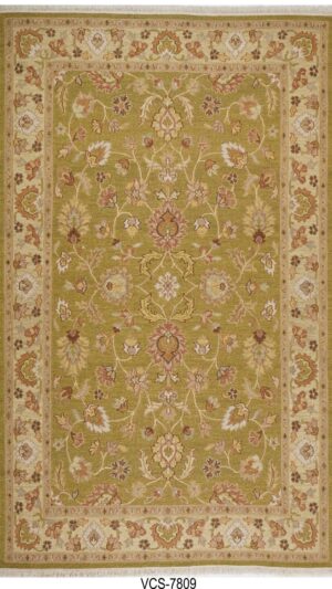 Mehndi Beige Hand Knotted Soumak Carpets