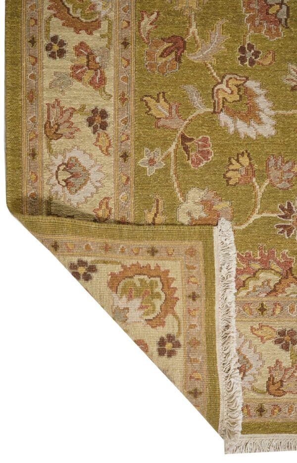 Mehndi Beige Hand Knotted Soumak Carpets