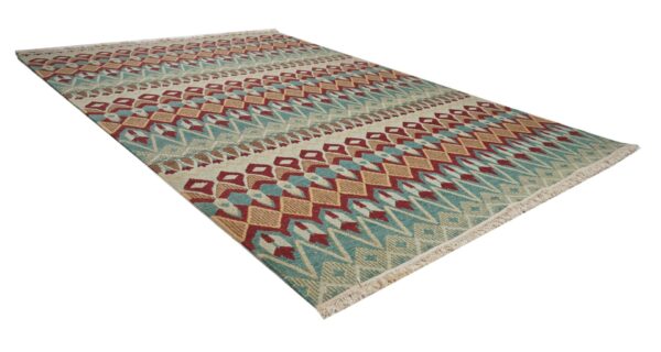 Azure Mirage Hand Knotted Soumak Carpets
