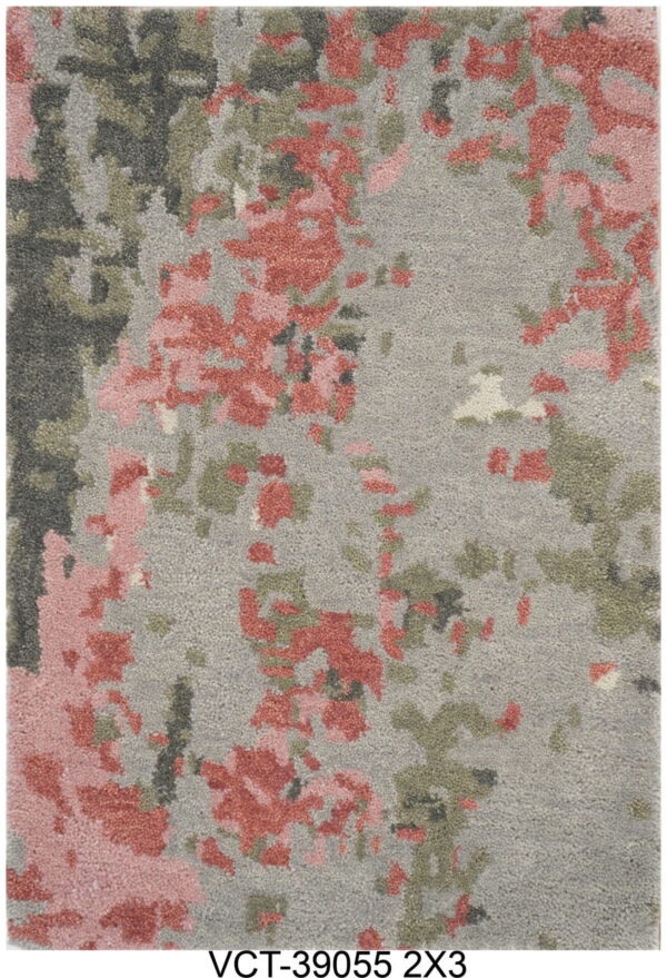Aabha Modern Floral Hand Tufted Woolen Carpets