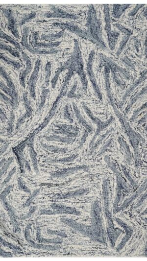 Storm Grey Abstract Hand Tufted Broadloom Roll Carpets