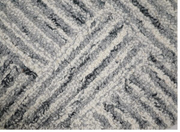 Grey Chevron Hand Tufted Broadloom Roll Carpets