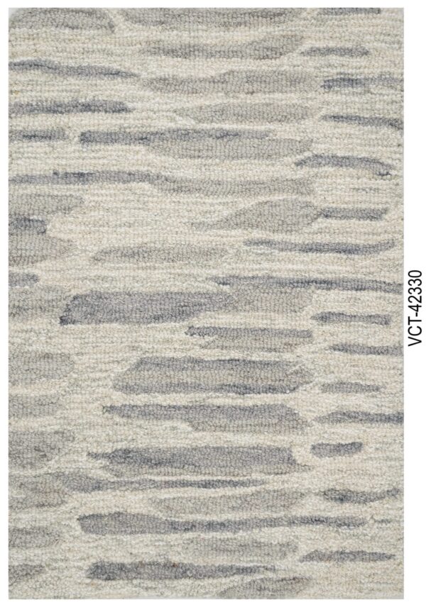 Ivory Wave Hand Tufted Broadloom Roll Carpets
