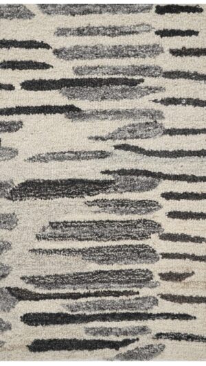 Monochrome Brushstroke Hand Tufted Broadloom Roll Carpets