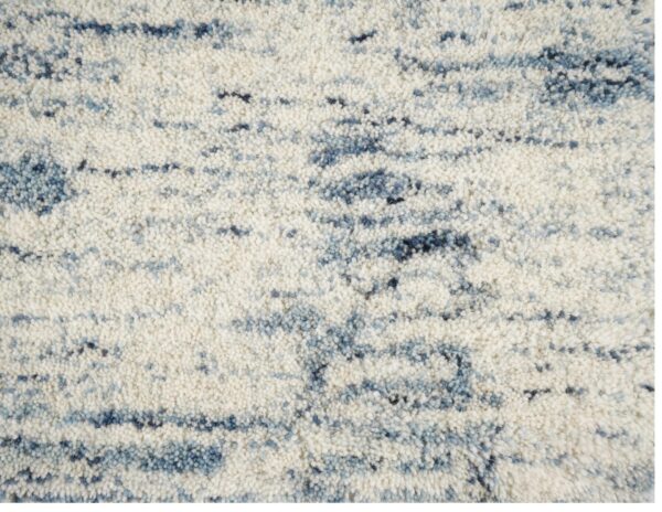 Ivory Blue Veil Hand Tufted Broadloom Roll Carpets