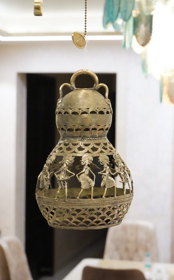 Dhokra Hanging Lamp