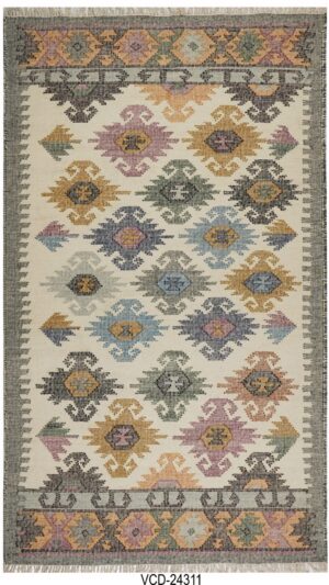 Mehfil Kilim Hand Woven Woolen Rug