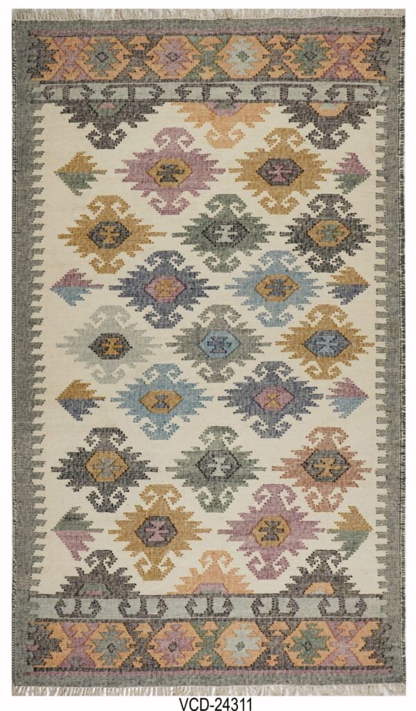 Mehfil Kilim Hand Woven Woolen Rug