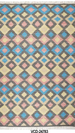 Kashi Kilim Hand Woven Woolen Rug