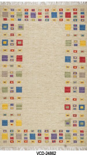 Navrang Kilim Hand Woven Woolen Rug