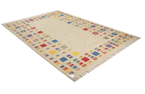 Navrang Kilim Hand Woven Woolen Rug