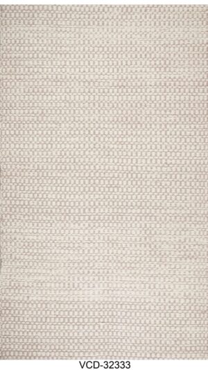 Ivory Loom Hand Woven Woolen Rug
