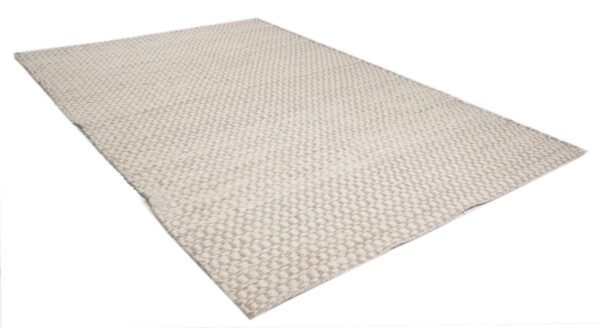 Ivory Loom Hand Woven Woolen Rug
