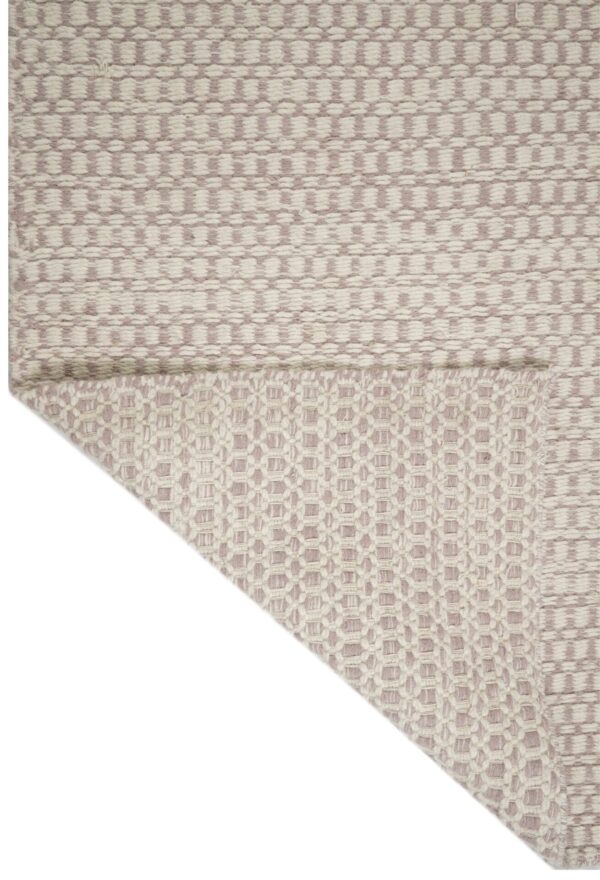 Ivory Loom Hand Woven Woolen Rug
