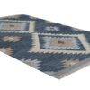 Indigo Kilim Hand Woven Woolen Rug