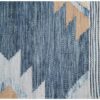 Indigo Kilim Hand Woven Woolen Rug