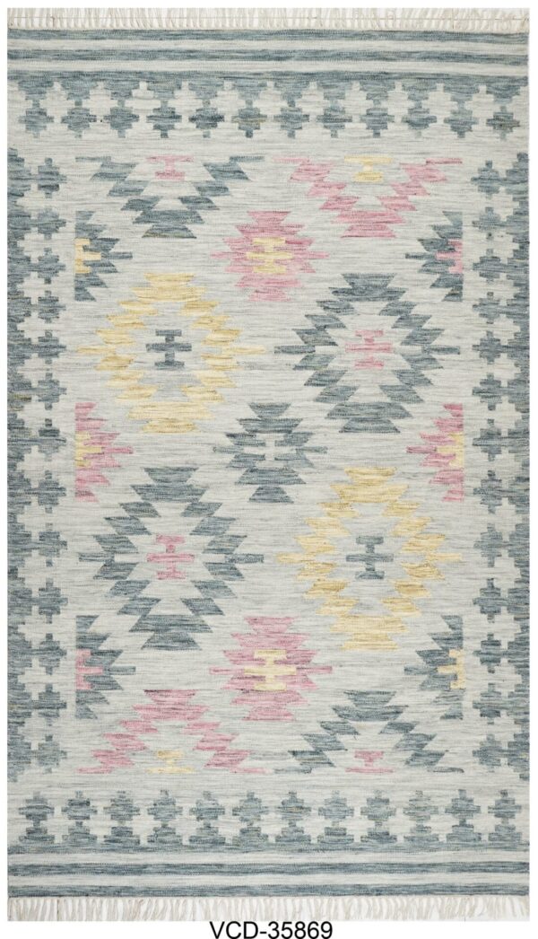 Zohar Kilim Hand Woven Woolen Rug