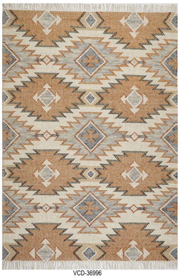 Taksh Kilim Hand Woven Woolen Rug