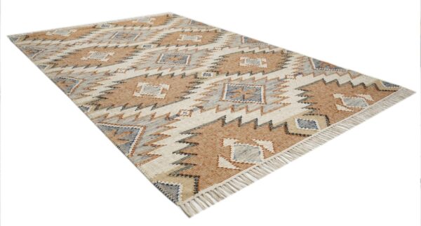 Taksh Kilim Hand Woven Woolen Rug