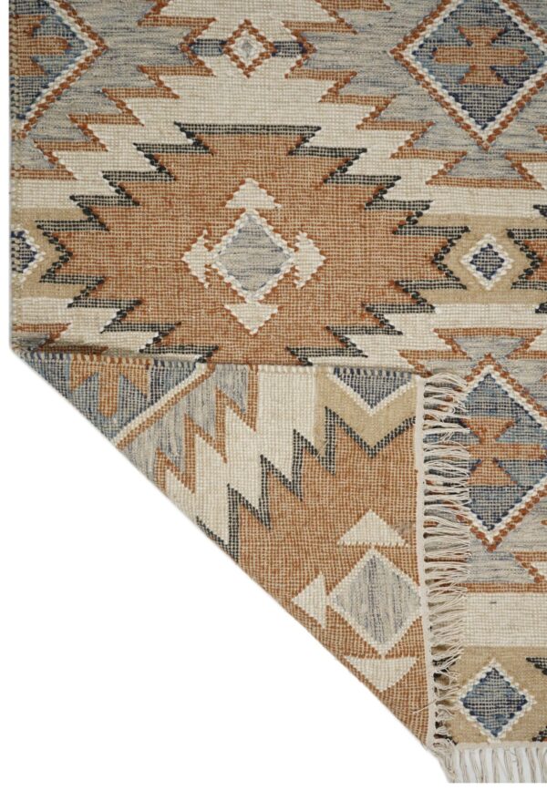 Taksh Kilim Hand Woven Woolen Rug