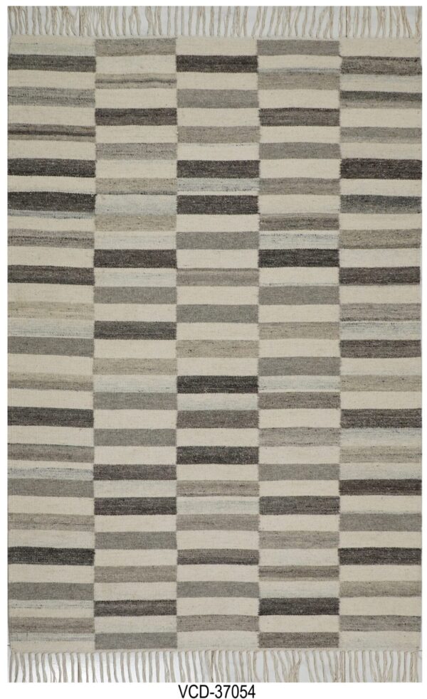 Zara Stripes Hand Woven Woolen Rug