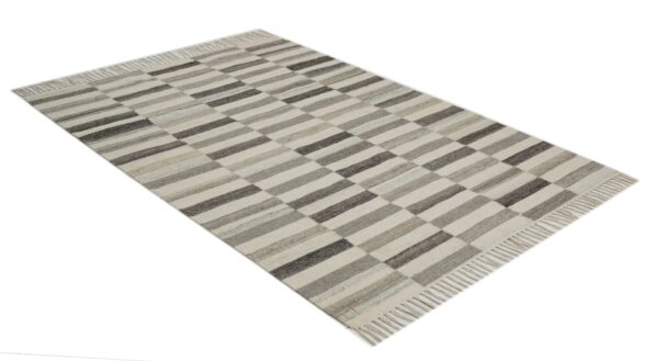 Zara Stripes Hand Woven Woolen Rug