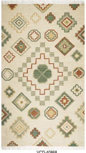 Mehra Kilim Hand Woven Woolen Rug