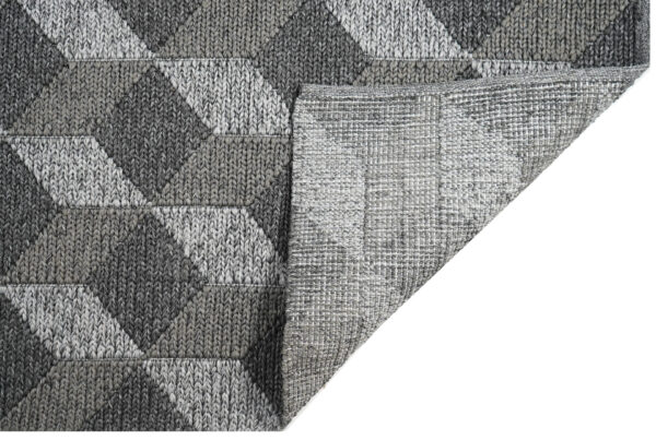 Onyx Cube Hand Woven Polypropylene Rug