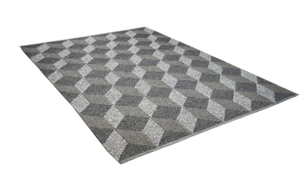 Onyx Cube Hand Woven Polypropylene Rug