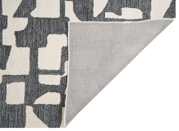 Noir Abstract Hand Tufted Woolen Carpets